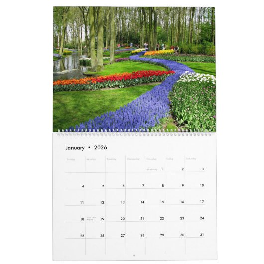 Keukenhof Tulpenfestival, Holland Kalender (Jan 2026)