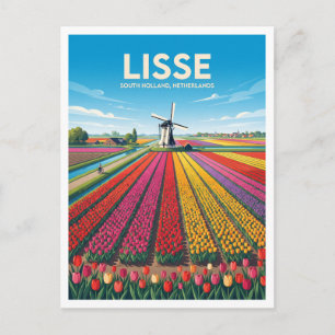 Keukenhof Tulpenvelden, Lisse Nederland Reizen Briefkaart