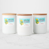 Keukenhomemade salsa cactus Kerstmis Voedselcontainer Etiket (Flessen)