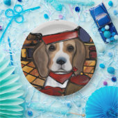 KEUKENHOND  PAPIEREN BORDJE (Feest)
