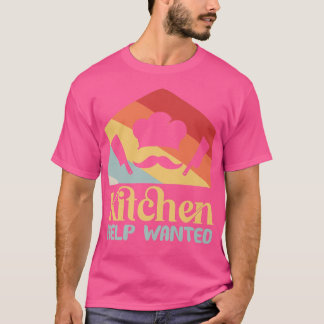 Keukenhulp Gezocht grappig restaurant ChefT-Shirt T-shirt