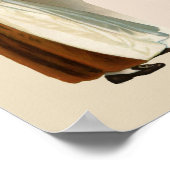 Keukenhulp Gezocht met koloniaal meisje die een ko Poster (Hoek)