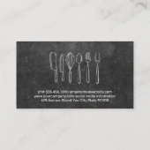 Keukenillustraties | Leisteen achtergrond Visitekaartje (Achterkant)