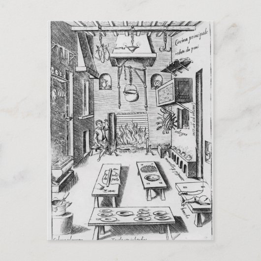 Keukeninterieur Briefkaart (Voorkant)