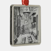 Keukeninterieur Metalen Ornament (Rechts)