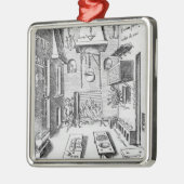 Keukeninterieur Metalen Ornament (Links)