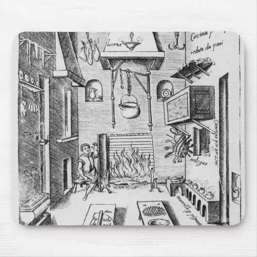 Keukeninterieur Muismat (Voorkant)