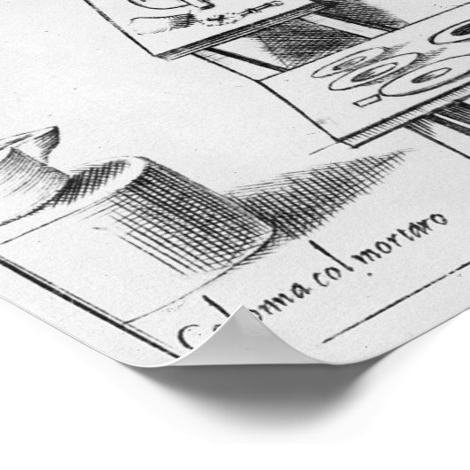 Keukeninterieur Poster (Hoek)