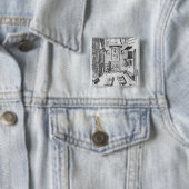 Keukeninterieur Vierkante Button 5,1 Cm (In situ)