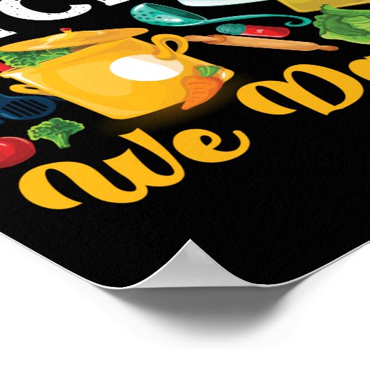 Keukenkaas in deze keuken... We dansen er een. Poster (Hoek)