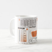 Keukenkaatplaat metrische conversie-Mok Koffiemok (Voorkant links)