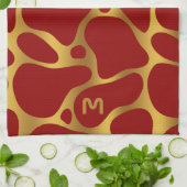 keukenkabel met roosterpatroon en met roosterpatro theedoek (Gevouwen)