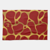 keukenkabel met roosterpatroon en met roosterpatro theedoek (Horizontaal)