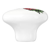 Keukenkabinet Makreop 3 aardbeien Keramische Knop (Zijkant)