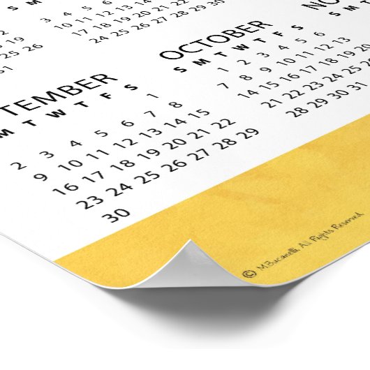 Keukenkalender 2012 met Cake Chef Art Poster (Hoek)