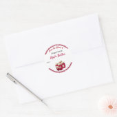 Keukenkanning Sticker Gingham Apple Butter (Envelop)