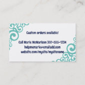 keukenkannisters bakken maar... visitekaartje (Achterkant)