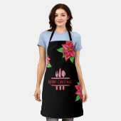 Keukenkap Merry Christmas Schort (Gedragen)