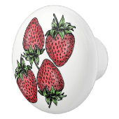 Keukenkast Drawer Makreop 4 aardbeien Keramische Knop (Rechts)