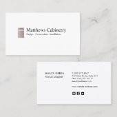 Keukenkast en houtbewerking Designer Visitekaartje (Voorkant / Achterkant)