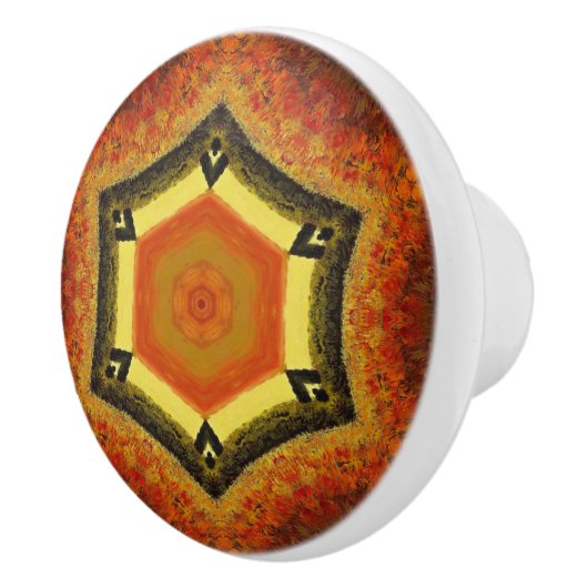 Keukenkast Knobs ~ Toscaanse kleuren Keramische Knop (Rechts)