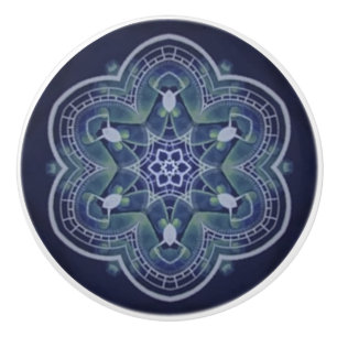 Keukenkast Knop ~ Kal Toscaanse knop Blauw 01 ~