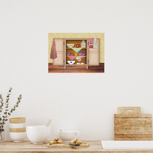  KeukenkastPoster Poster (Keuken)