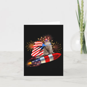 Keukenkat 4 juli-raket met vuurwerk Usa Pa Kaart