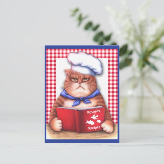 Keukenkat Briefkaart (Staand voorkant)