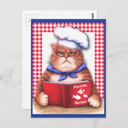 Keukenkat Briefkaart (Voorkant / Achterkant)