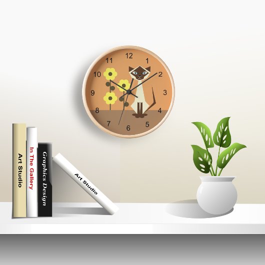 Keukenkat en bloemen