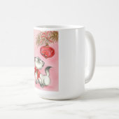  keukenkat en -boom voor kerstretro koffiemok (Voorkant rechts)