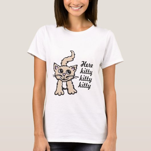 Keukenkat hier kat kat kat t-shirt (Voorkant)