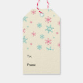 Keukenkat in een rode kerstbak cadeaulabel (Achterkant)