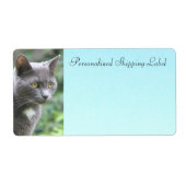 Keukenkat in grijs etiket (Voorkant)