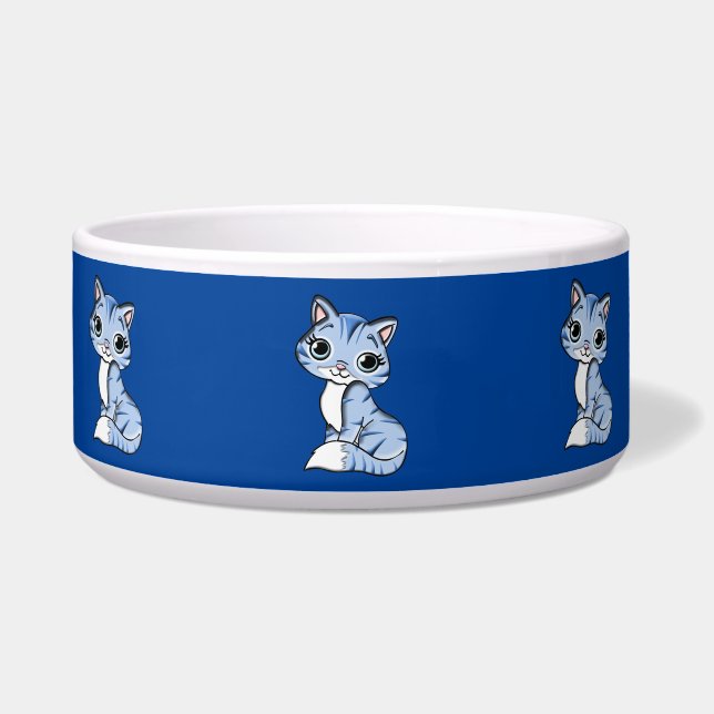 keukenkat kat voedselbak voerbakje (Voorkant)