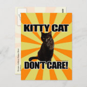 Keukenkat maakt het niet uit briefkaart (Voorkant / Achterkant)