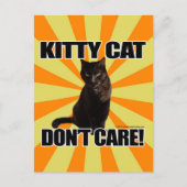 Keukenkat maakt het niet uit briefkaart (Voorkant)