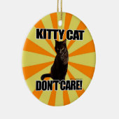 Keukenkat maakt het niet uit keramisch ornament (Rechts)
