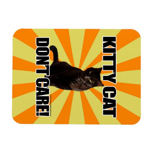 Keukenkat maakt het niet uit magneet (Horizontaal)