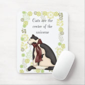 Keukenkat met Afbeelding bloemen Muismat (Met muis)