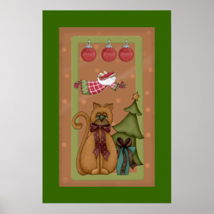 Keukenkat met Afbeelding Poster