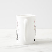 Keukenkat met Afbeelding uit het hart China Porselein Kop (Achterkant)