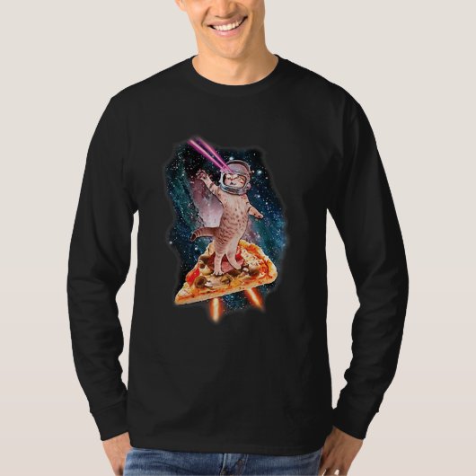 Keukenkat met laserstraal t-shirt (Voorkant)