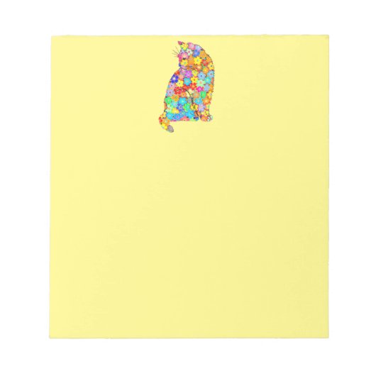 Keukenkat verliest bloemen en poten in het Abstrac Notitieblok (Voorkant)