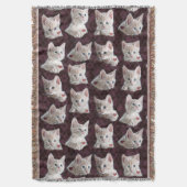 Keukenkat ziet er uit naar een patroon met hartsac deken (Voorkant Verticaal)