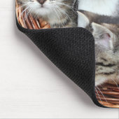 Keukenkatjes in een mandje Muismat (Hoek)