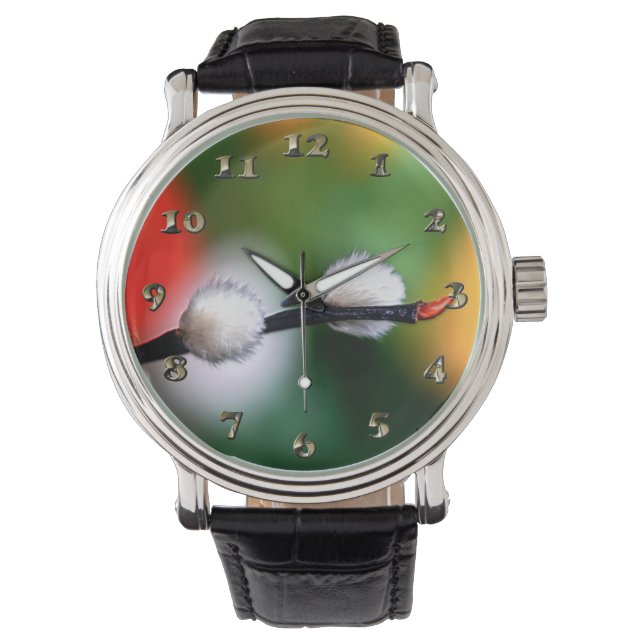 Keukenkatten Bloembloem Horloge (Voorkant)