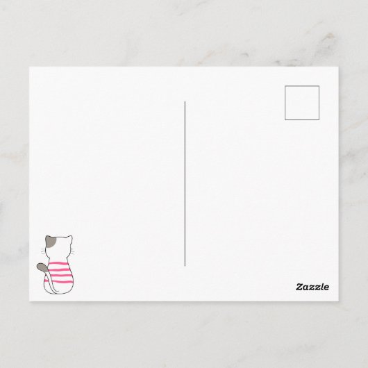 Keukenkatten Briefkaart (Achterkant)