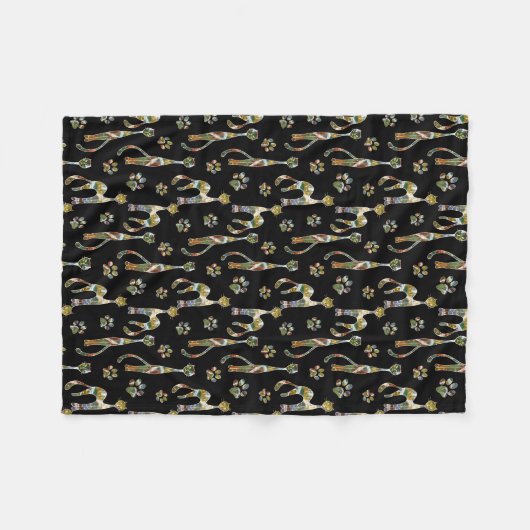 Keukenkatten Fleece Deken (Voorkant (Horizontaal))